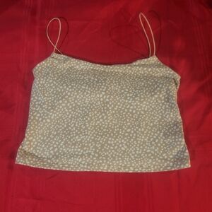 GAZA Patterned Beige Croptop